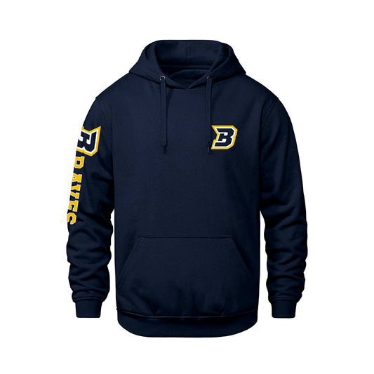 BRAVES | Pullover Hoodie - Yellow Varsity