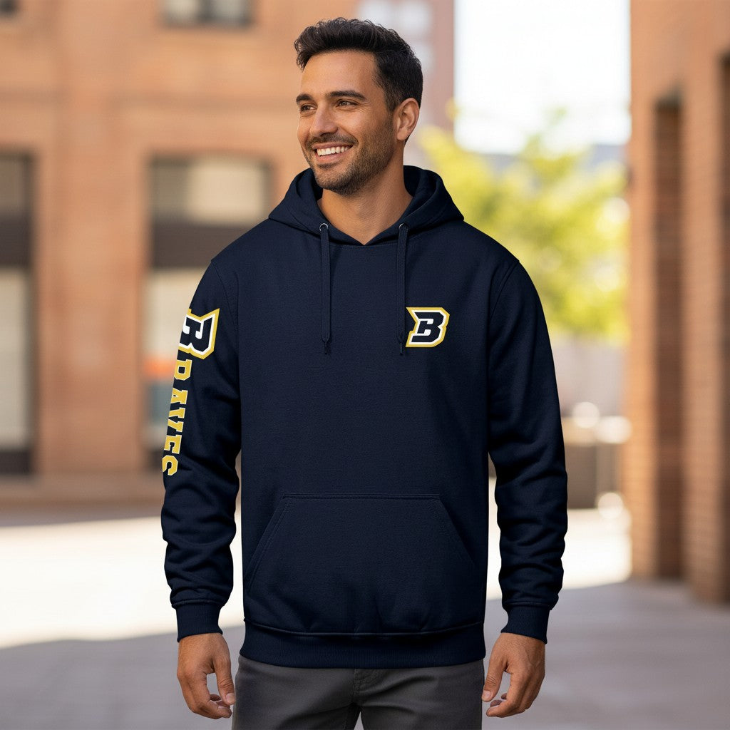 BRAVES | Pullover Hoodie - Yellow Varsity