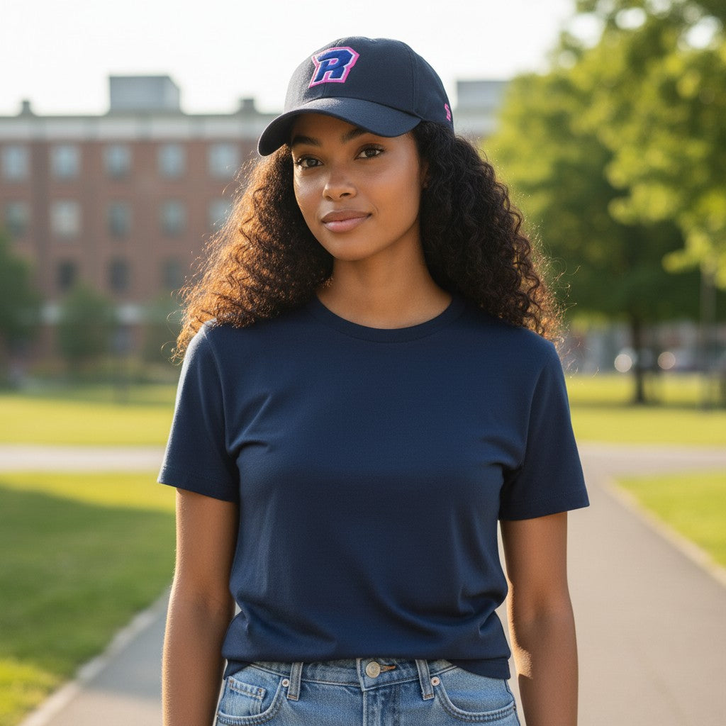 ROCKETTES | Casquette courbé - Logo Rose