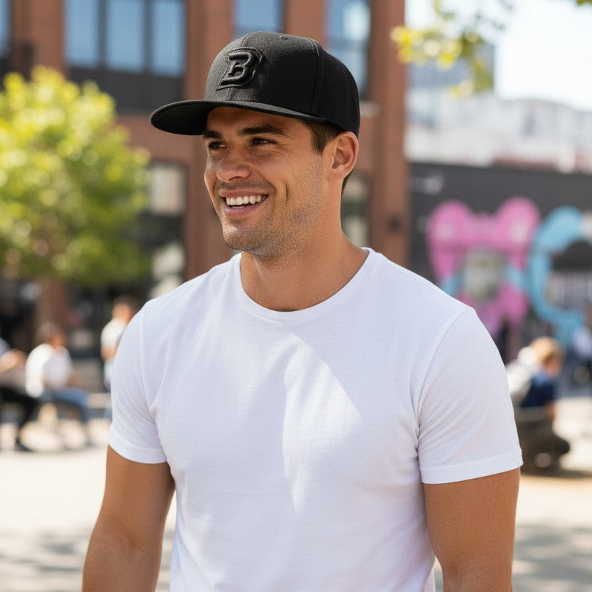 Braves | Casquette droite - Logo Noir 